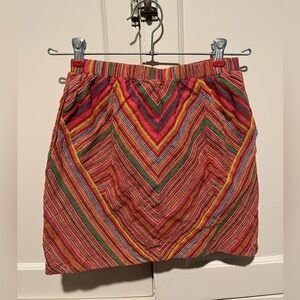 Staring at Stars Textured Colorful Mini Skirt